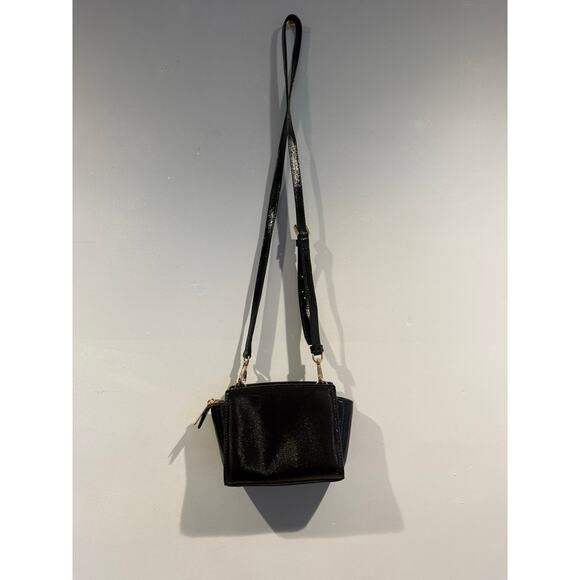 Michael Kors Black Patent Leather Mini Crossbody Bag - Picture 5 of 5